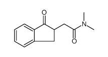 1H-Indene-2-acetamide, 2,3-dihydro-N,N-dimethyl-1-oxo结构式