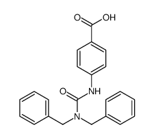 4-(dibenzylcarbamoylamino)benzoic acid结构式