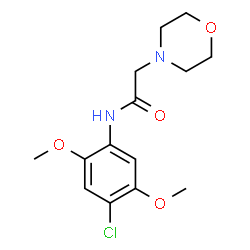 N-(4-CHLORO-2,5-DIMETHOXYPHENYL)-2-MORPHOLINOACETAMIDE Structure