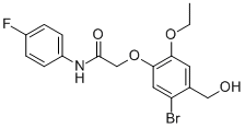 2-[5-bromo-2-ethoxy-4-(hydroxymethyl)phenoxy]-n-(4-fluorophenyl)-acetamide Structure