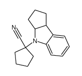 1-(2,3,3a,8b-tetrahydro-1H-cyclopent[b]indol-4-yl)-cyclopentanecarbonitrile结构式