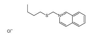 2-(butylsulfanylmethyl)isoquinolin-2-ium,chloride Structure