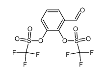 3-formyl-phenyl-1,2-bis(trifluoromethanesulfonate)结构式