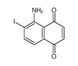 5-amino-6-iodo-1,4-naphthoquinone结构式
