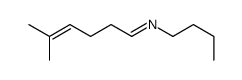 N-butyl-5-methylhex-4-en-1-imine Structure