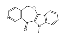 11-methylpyrido[3',4':5,6]oxepino[3,2-b]indol-12(5H,11H)-one结构式