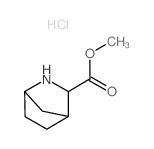 Methyl 2-azabicyclo[2.2.1]heptane-3-carboxylate hydrochloride结构式