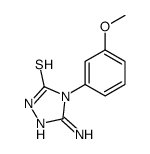 3-amino-4-(3-methoxyphenyl)-1H-1,2,4-triazole-5-thione Structure