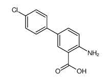 4-AMINO-4'-CHLORO-1,1'-BIPHENYL-3-CARBOXYLIC ACID结构式