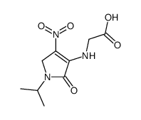 2-[(3-nitro-5-oxo-1-propan-2-yl-2H-pyrrol-4-yl)amino]acetic acid结构式