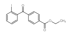 4-ETHOXYCARBONYL-2'-IODOBENZOPHENONE structure