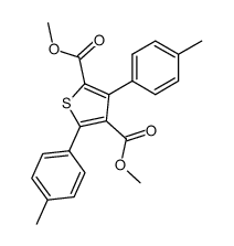 dimethyl 3,5-di(p-tolyl)thiophene-2,4-dicarboxylic acid结构式