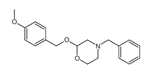 4-benzyl-2-[(4-methoxyphenyl)methoxy]morpholine Structure