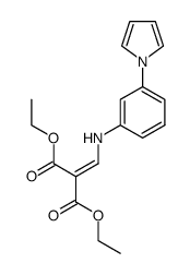 diethyl 3-(1-pyrrolyl)anilinomethylenemalonate结构式