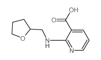 2-[(Tetrahydro-2-furanylmethyl)amino]-nicotinic acid Structure