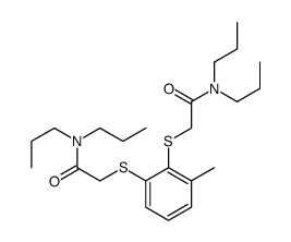 2-[2-[2-(dipropylamino)-2-oxoethyl]sulfanyl-3-methylphenyl]sulfanyl-N,N-dipropylacetamide结构式