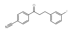 4'-CYANO-3-(3-FLUOROPHENYL)PROPIOPHENONE结构式