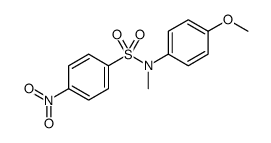 Benzenesulfonamide, N-(4-methoxyphenyl)-N-methyl-4-nitro Structure