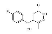5-[(4-Chloro-phenyl)-hydroxy-methyl]-6-methyl-4,5-dihydro-2H-pyridazin-3-one Structure
