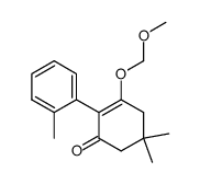 2-(2'-methylphenyl)-3-methoxymethoxy-5,5-dimethyl-2-cyclohexenone结构式