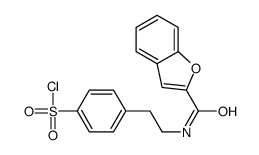 4-[2-(1-benzofuran-2-carbonylamino)ethyl]benzenesulfonyl chloride Structure