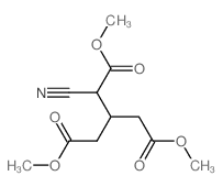 dimethyl 2-cyano-3-(methoxycarbonylmethyl)pentanedioate结构式