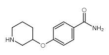 4-(3-Piperidinyloxy)benzamide structure