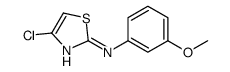 4-chloro-N-(3-methoxyphenyl)-1,3-thiazol-2-amine结构式