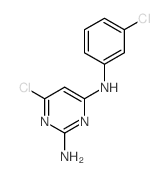 6-chloro-N-(3-chlorophenyl)pyrimidine-2,4-diamine structure