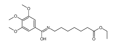 ethyl 7-[(3,4,5-trimethoxybenzoyl)amino]heptanoate Structure