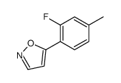5-(2-fluoro-4-methylphenyl)-1,2-oxazole Structure