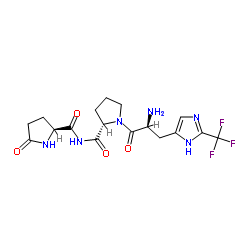 thyrotropin-releasing hormone, 2-fluoromethylimidazole-结构式