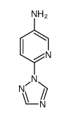 6-(1H-1,2,4-triazol-1-yl)pyridin-3-amine结构式