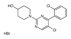 1-[5-chloro-4-(2-chlorophenyl)pyrimidin-2-yl]piperidin-4-ol,hydrobromide结构式