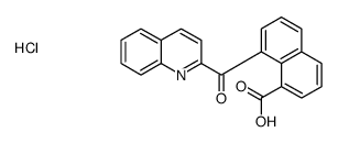 8-(quinoline-2-carbonyl)naphthalene-1-carboxylic acid,hydrochloride结构式