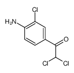 1-(4-amino-3-chlorophenyl)-2,2-dichloroethanone结构式