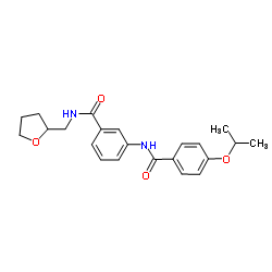 3-[(4-Isopropoxybenzoyl)amino]-N-(tetrahydro-2-furanylmethyl)benzamide结构式