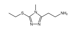 4H-1,2,4-Triazole-3-ethanamine, 5-(ethylthio)-4-methyl结构式