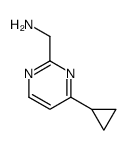 (4-cyclopropylpyrimidin-2-yl)methanamine Structure