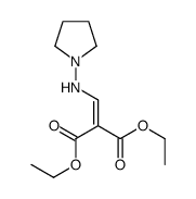 diethyl 2-[(pyrrolidin-1-ylamino)methylidene]propanedioate Structure