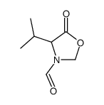 3-Oxazolidinecarboxaldehyde, 4-(1-methylethyl)-5-oxo- (9CI) Structure