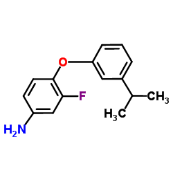 3-Fluoro-4-(3-isopropylphenoxy)aniline Structure
