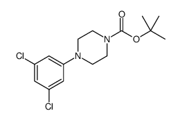 1-Piperazinecarboxylic acid, 4-(3,5-dichlorophenyl)-, 1,1-dimethylethyl ester结构式