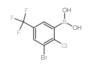 [3-bromo-2-chloro-5-(trifluoromethyl)phenyl]boronic acid Structure