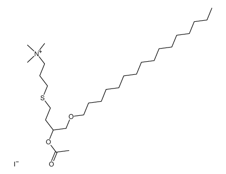 3-[[3-(acetyloxy)-4-(hexadecyloxy)-butyl]thio]-N,N,N-trimethyl-1-propanaminium iodide Structure