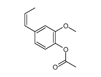 [2-methoxy-4-[(Z)-prop-1-enyl]phenyl] acetate Structure