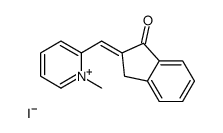 2-[(1-methylpyridin-1-ium-2-yl)methylidene]-3H-inden-1-one,iodide结构式