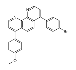 4-(4-bromophenyl)-7-(4-methoxyphenyl)-1,10-phenanthroline Structure