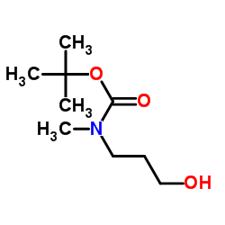 Tert-Butyl 3-Hydroxypropylmethylcarbamate Structure