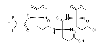 N-(γ-N-Tfa-L-Glu-α-OMe)-L-Glu-L-Glu-OMe结构式